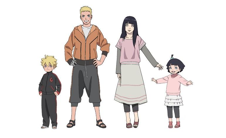 Dua Anak Cukup Boruto, Naruto, Hinata dan Himawari