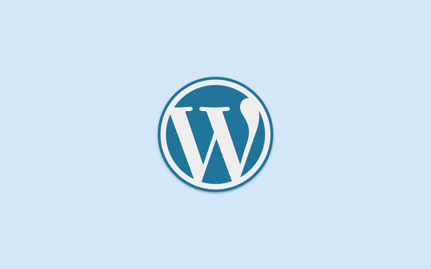 Logo WordPress Biru