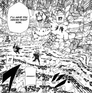 Serangan Mematikan Kaguya Ootsuki kepada Naruto dan Sasuke