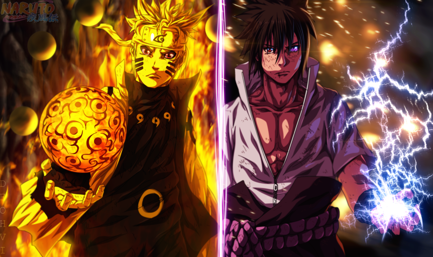 Dua Turunan Hagoromo - Naruto dan Sasuke