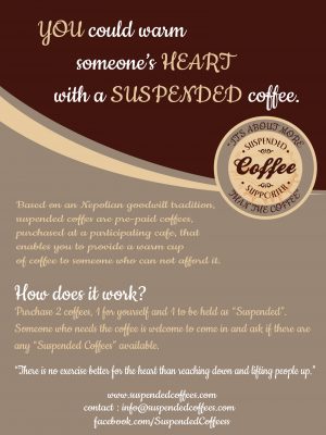 Suspended Coffees Flyer