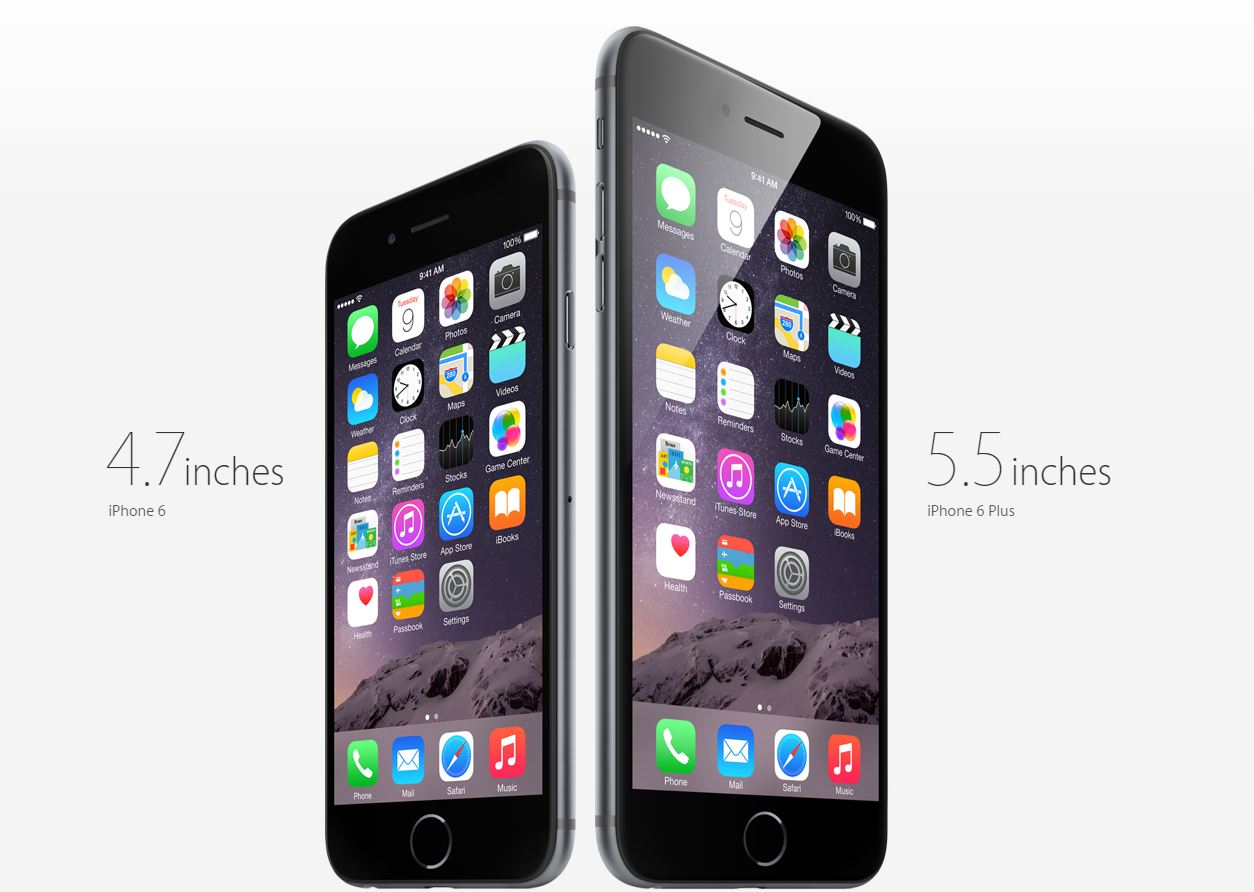 iPhone 5 dan iPhone 6 Plus