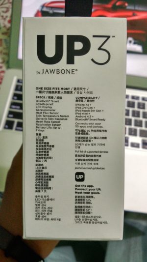 Data Jawbone UP3 Unboxing Indonesia