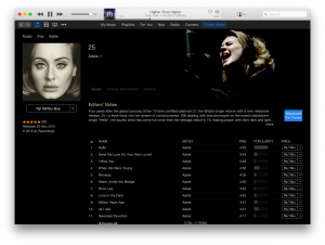 Album Baru Adele 25 Tersedia di iTunes Store