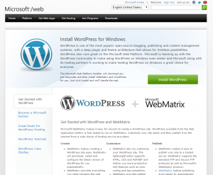 Layanan microsoft web wordpress