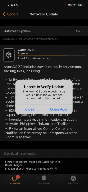 Gagal Update Apple Watch 3 WatchOS 7 3