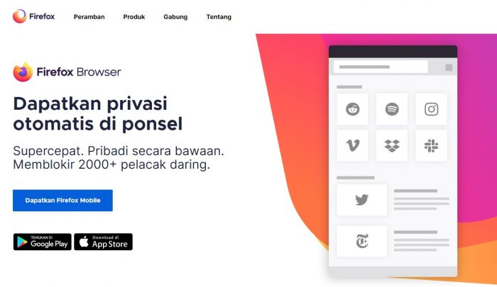 Mozilla Firefox Mobile tersedia di iOS dan Android