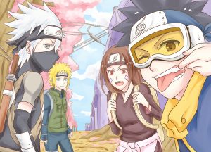 Tim Minato (Kakashi, Rin, Obito & Minato)