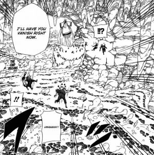 Serangan Mematikan Kaguya Ootsuki kepada Naruto dan Sasuke