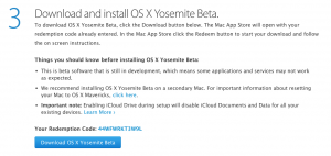 Download dan Install OS X Yosemite Beta
