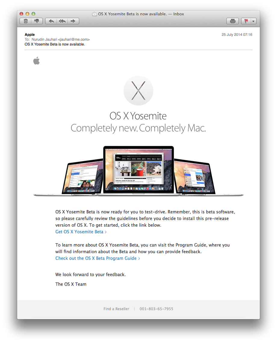 Mencoba OS X Yosemita Publik Beta 3 Mencoba OS X Yosemita Publik Beta