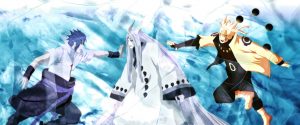 Sasuke Uchiha, Naruto Uzumaki vs Kaguya Ōtsutsuki