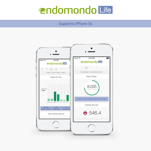 Endomondo Life: Pedometer dengan Power M7 Co. Prosesor iPhone 5s 1 Bugar sehat praktis dengan Endomondo Life
