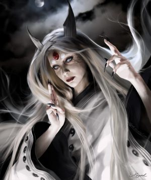 Gambar Kaguya Ōtsutsuki oleh olggah