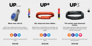 3 Activity Tracker Jawbone UPmove UP24 dan UP3