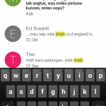 Hasil Pencarian di Messenger dari Google Android 5 Lolipop