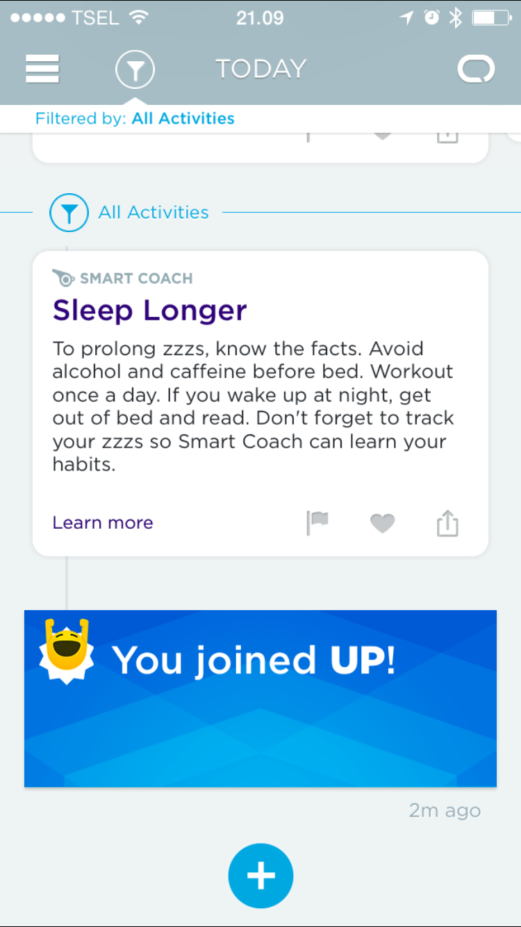 Saya dan Jawbone UP24 3 Gabung Jawbone Profil baru untuk Jawbone UP24