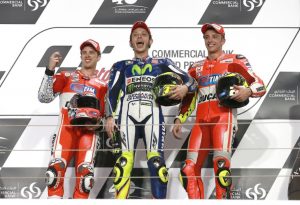 Valentino Rossi dan Duo Andrea Ducati Losail MotoGP 2015