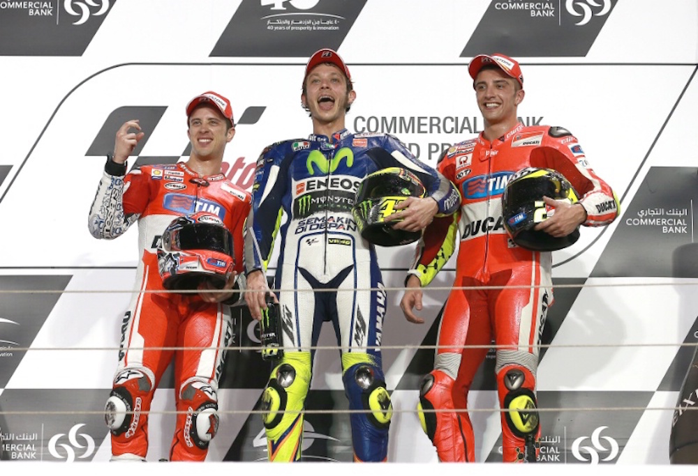 The Doctor: Juara MotoGP Losail Qatar 2015 4 Valentino Rossi dan Duo Andrea Ducati Losail MotoGP 2015