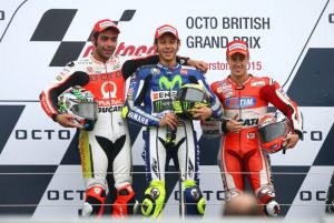 Danilo Petrucci Valentino Rossi dan Andrea Dovizioso