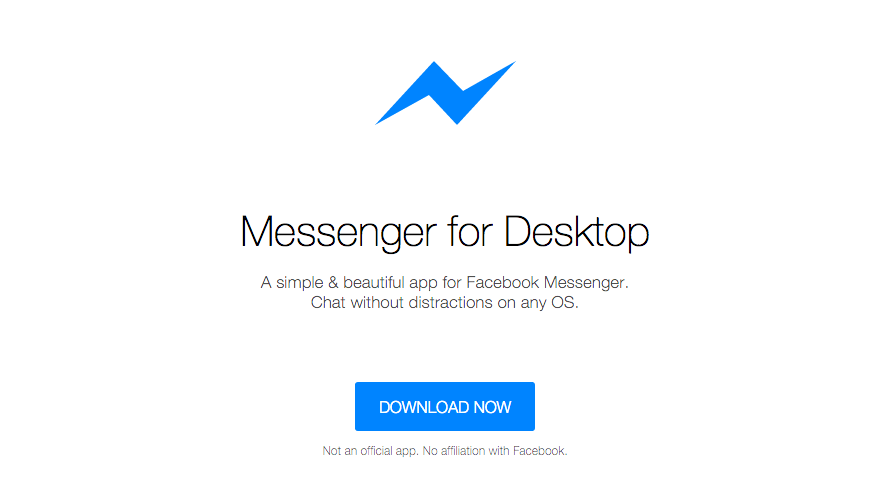 Menggunakan Facebook Messenger Tanpa Browser di Mac