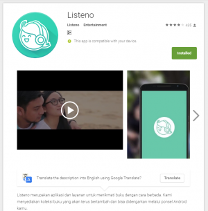 Listeno di Google Play