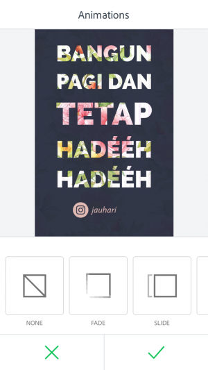 Animasi sederhana dengan adobe spark post
