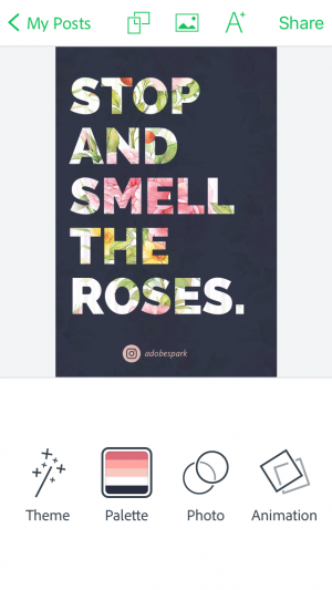 Mulai remix desain adobe spark post