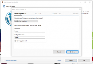 Langkah install wordpress di windows 10 dengan web pi
