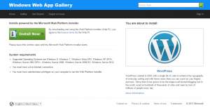 Microsoft web menyediakan wordpress