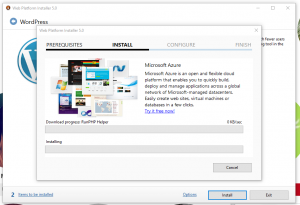 Proses install seperti install aplikasi di windows pada umumnya