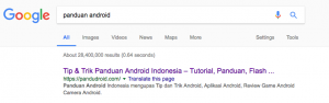 Kata Kunci Panduan Android