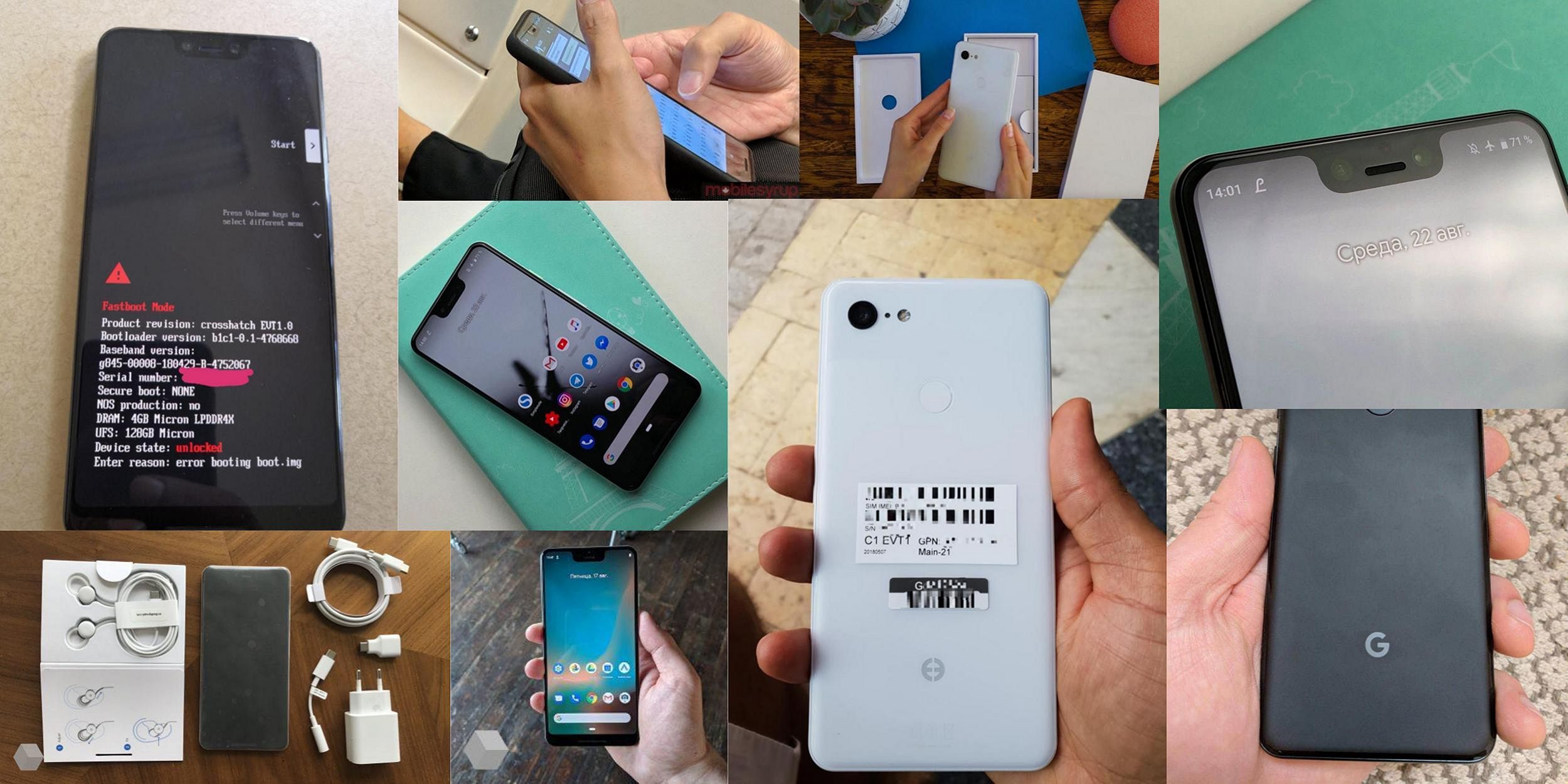 Google Pixel 3 Leak dimana mana