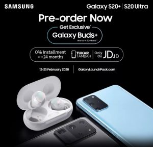 Promo Pre Order Samsung S20 dan S20 Ultra di JD id
